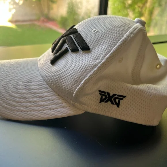 PXG White Cap with Black Logo - Picture 2 of 9